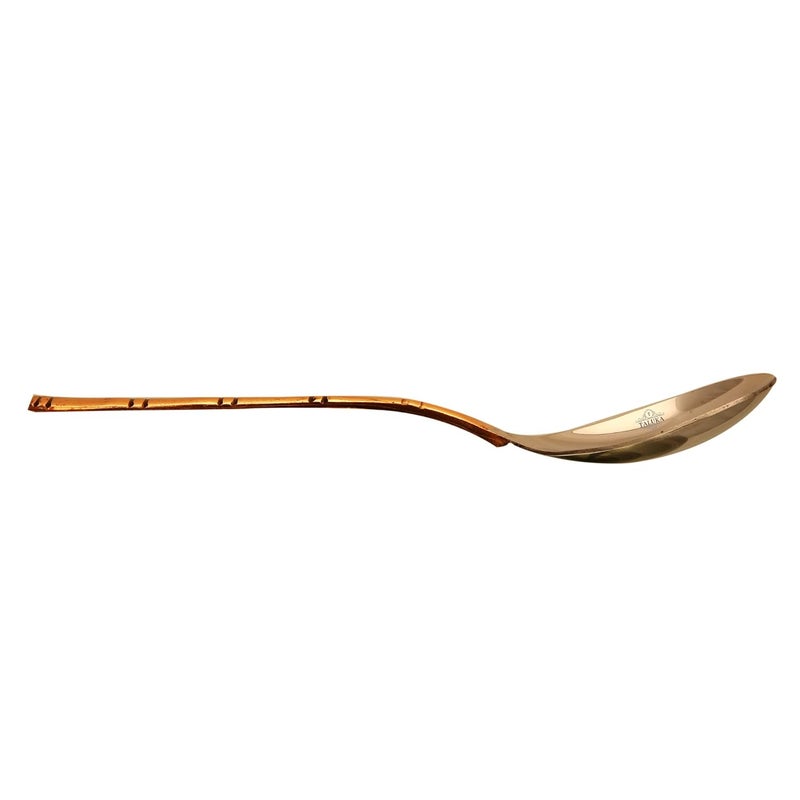 Taluka Pure Copper Handmade Designer Hammered Copper Casserole with Glass Lid Set of 2 Casserole with Serving Spoon for Serving Restaurant Hotel Home Ware Capacity 600 ml Each - Image 3