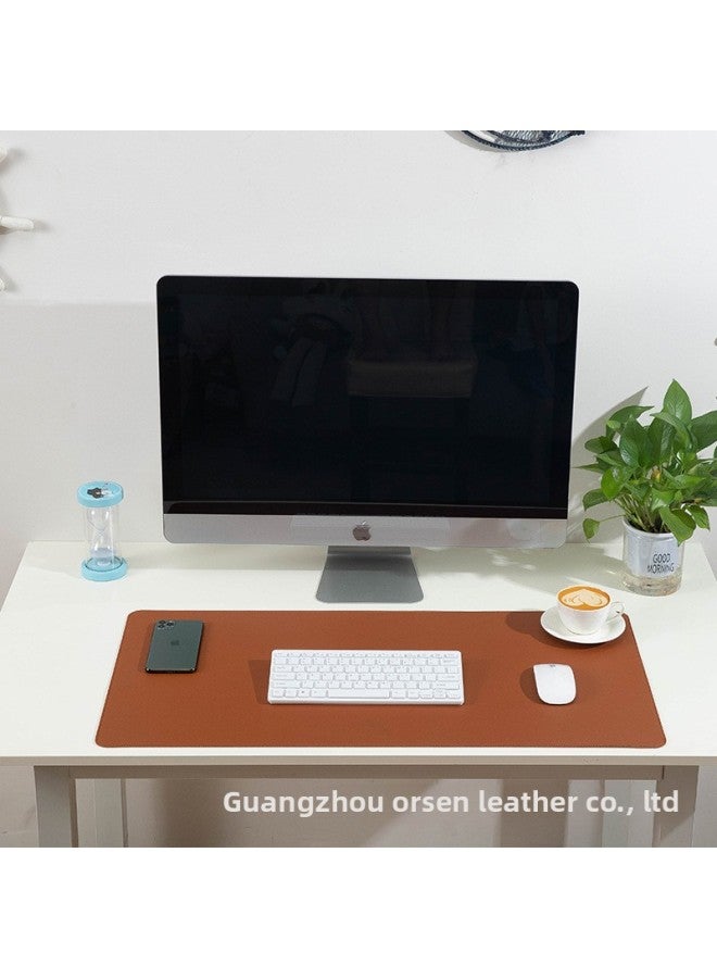 Cork Mouse Pad Large Wood Grain Table Mat Leather Office Table Mat Children's Learning Writing Mat Waterproof And Tasteless-Color:Lock-60 * 30CM-Pattern:Cork + Creamy-white  - Image 4