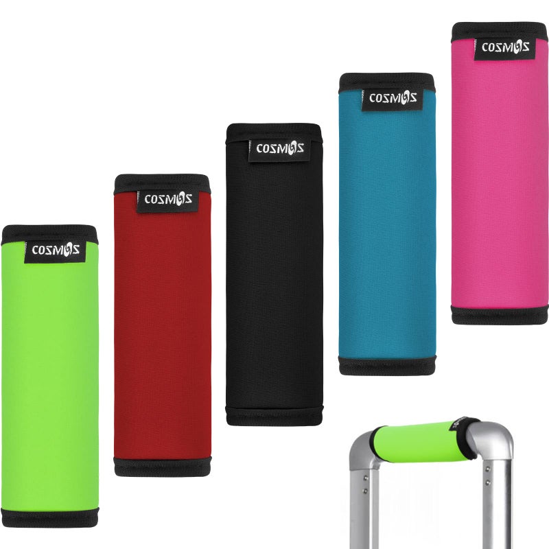 Cosmos 5 Pcs Comfort Neoprene Handle WrapsGripIdentifier for Luggage Suitcase Travel Bag Laptop Computer Tote Briefcases
