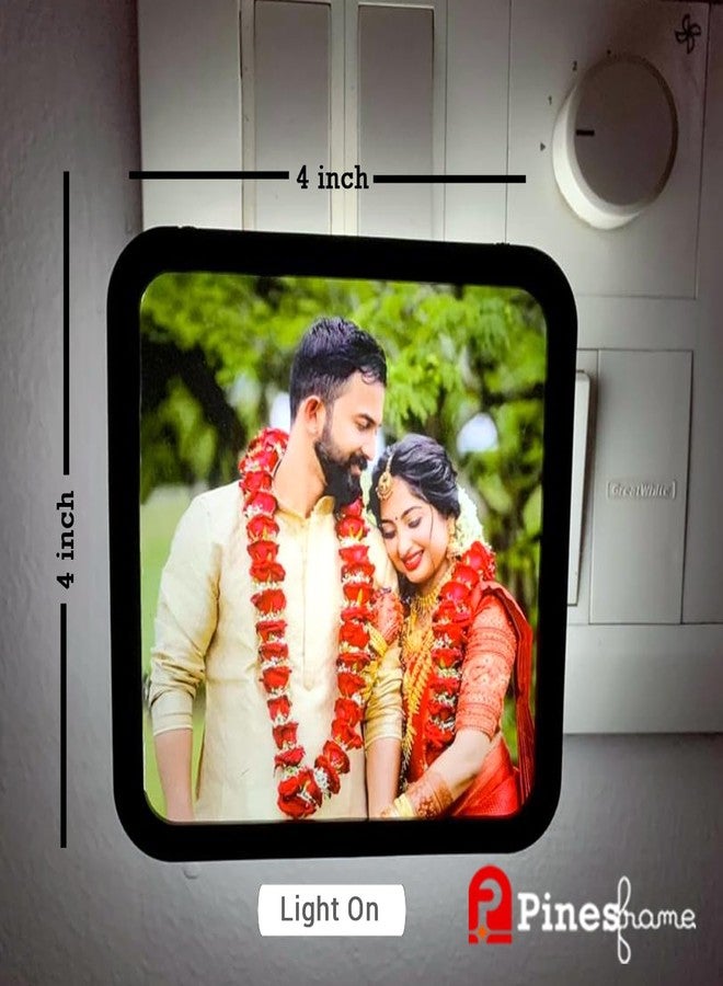 PINESFRAME LED Photo Night Lamp, with PANCHMUKHI Hanuman Photo,4 x 4 inch Picture Frame,Pack of 1, Custom Gift for Birthday, Anniversary, Home Decor & All Occasions (PANCHMUKHI Hanuman) - Image 4