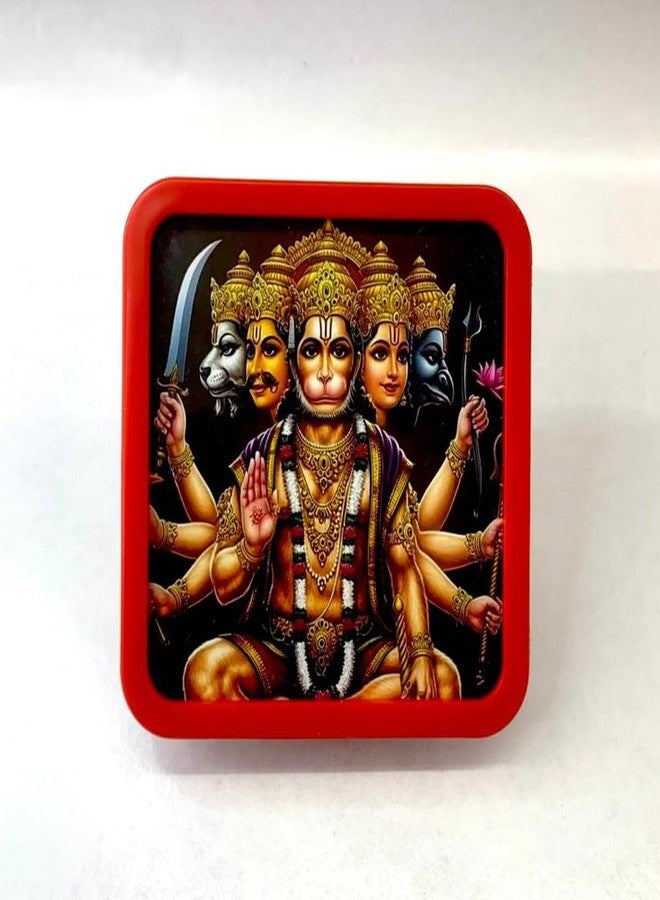 PINESFRAME LED Photo Night Lamp, with PANCHMUKHI Hanuman Photo,4 x 4 inch Picture Frame,Pack of 1, Custom Gift for Birthday, Anniversary, Home Decor & All Occasions (PANCHMUKHI Hanuman) - Image 2