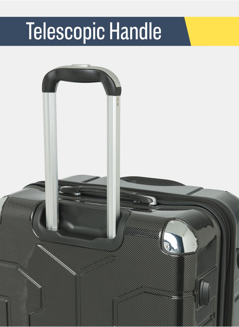 BRITISH TOURISTER British Tourister 3-Piece ABS Hard Shell Luggage Set (20/24/28 Inch) with Expandable Layer – Lightweight Suitcases with Spinner Wheels, Aluminium Trolley – Travel Trolley Bag Set - Image 3