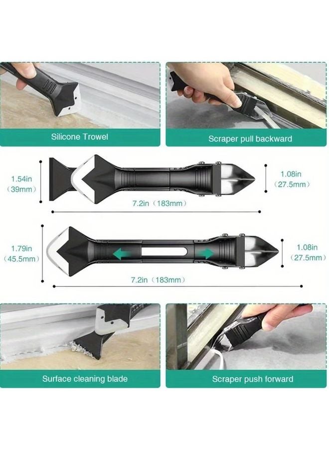 5 In 1 Silicone Caulking Toolkit With Replaceable Pads LH081 Size 9 Items Color - Image 5