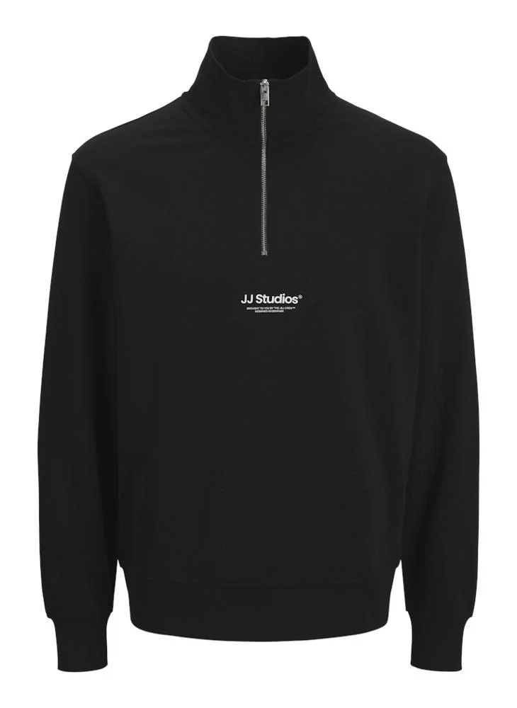 JACK & JONES  Half Zip High Neck Sweatshirt for Men | Best Price UAE