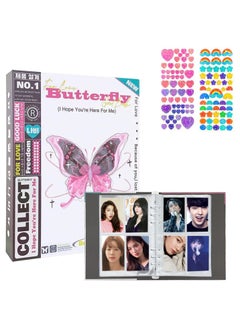 سيوسي A5 KPOP Photocard Binder 160 جيوب KPOP Photocard حامل كتاب Photocard جمع كتاب حماة بطاقة إعادة الملء 6 حلقة بطاقة الصور الموثق ألبوم الصور لصور الكاميرا الصغيرة  - Image 1