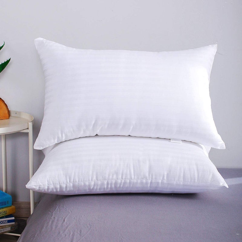 Wakewell Wakewell Fiber Pillows, Pack/Set of 2 Microfibre Pillow- 61 X 41Cm, Premium Fibre Soft White Pillow, 3 Months Warranty  - Image 1