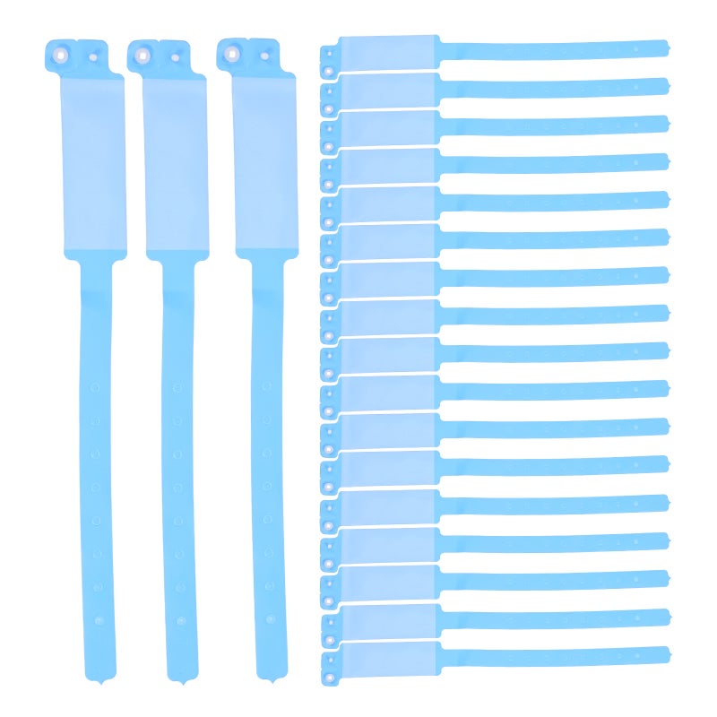 100pcs Id Wrist Bands Wristbands Reusable Wristbands Blank Wristbands - Image 1