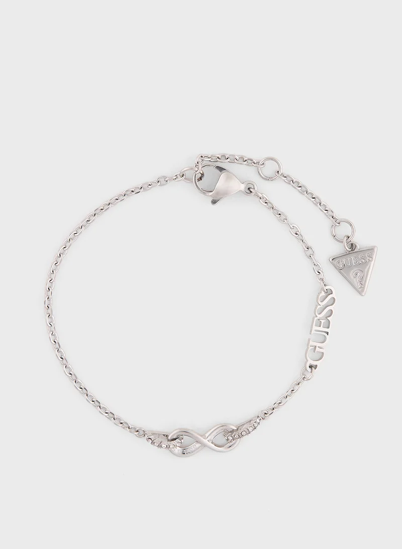 جس Infinity Pave Links Bracelet
