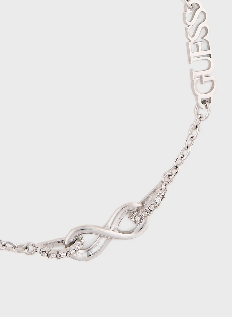جس Infinity Pave Links Bracelet
