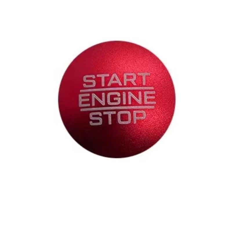 Replacement for Chrysler 200 300C 1pcs Auto Parts Stop Push Button Engine Ignition Switch Protective Sticker Internal Button Stickers(Red) - Image 2