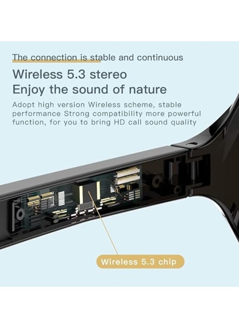 Generic - New F07 Tws Outdoor Light Anti-UV Polarized Sunglasses Mini Bt Speaker HiFi Touch Wireless Headset AI Smart Sun Glasses Earphone - Image 1