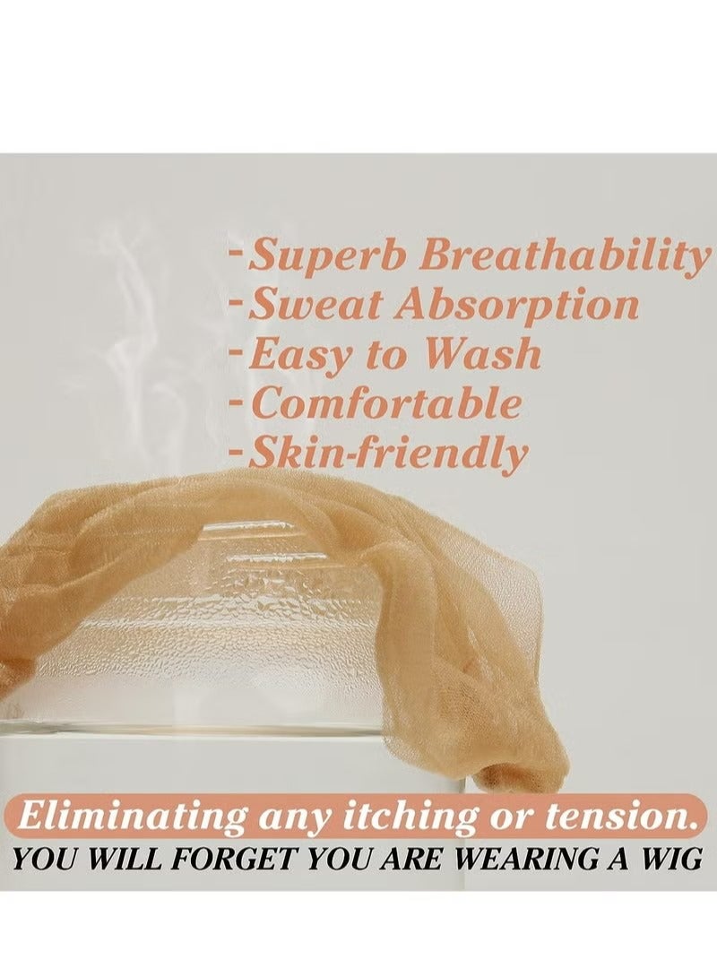 HD شعر مستعار كاب ، 4 قطع غير مرئية وشفافة تنفس رقيقة جدا تمتد تخزين قبعات للدانتيل الباروكات الجبهة - Image 4