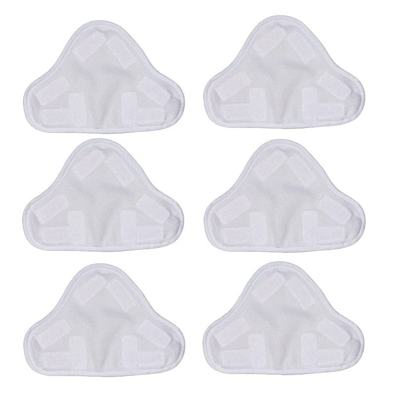 Meriton Meriton 6 Pack Washable Microfibre Steam Mop Pads Floor Replacement Pads Compatible with H2O H20 X5 