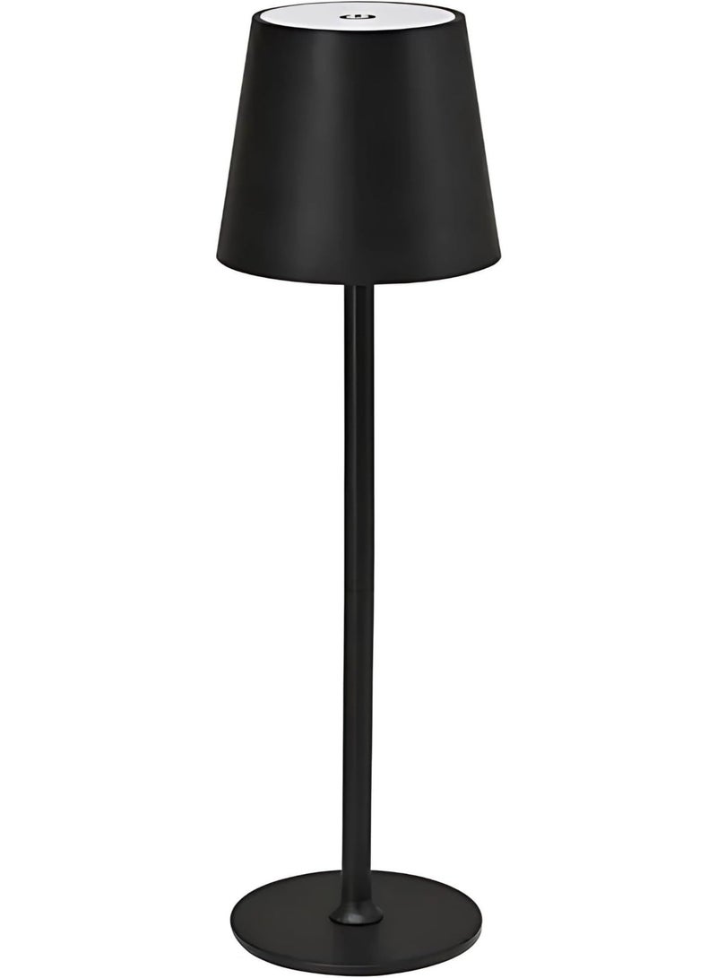 zentora LED Cordless Table Lamp, Rechargeable 5000mAh Touch Control Desk Lamp with 3-Color Dimming, Metal Body, Portable Table Light for Bedroom, Restaurants, Bars, Parties & Camping – Black - Image 2