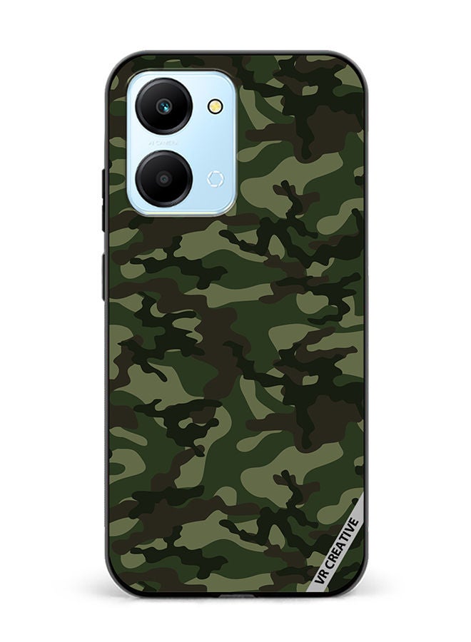 VR CREATIVE Protective Case Cover For Honor Play7T Camouflage Green Design Multicolour - Image 1
