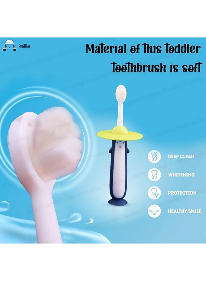 فنبلاست فرشاة أسنان للأطفال - فرشاة أسنان ناعمة من الألياف الدقيقة، فرشاة أسنان ذات شعيرات ناعمة للغاية للأطفال من سن 3 إلى 6 سنوات، فرشاة أسنان يدوية للأطفال، الأولاد والبنات - قطعة واحدة متعددة الألوان - Image 4