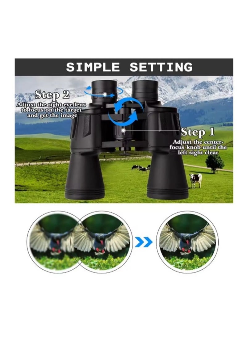 Professional Binoculars for Adults with Smartphone Adapter – BAK4 Prism & FMC Lens, High-Power Tactical Binoculars for Hiking, Bird Watching, and Outdoor Adventures - Image 5