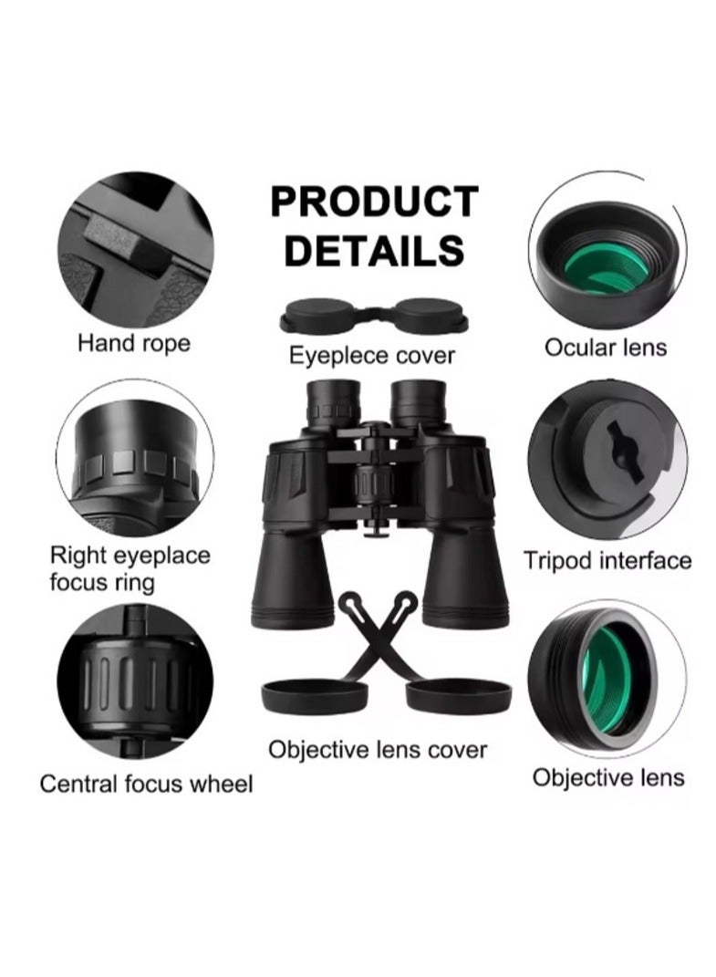 Professional Binoculars for Adults with Smartphone Adapter – BAK4 Prism & FMC Lens, High-Power Tactical Binoculars for Hiking, Bird Watching, and Outdoor Adventures - Image 4