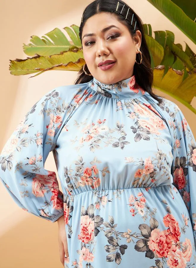 SASSAFRAS Floral Tiered Dress