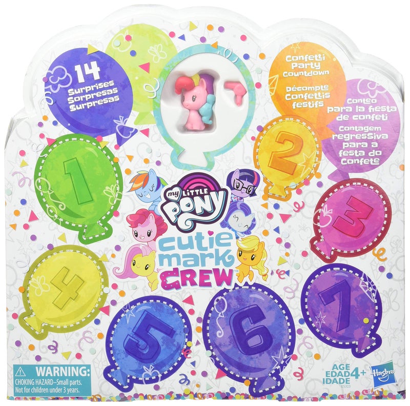 My Little Pony Toy Cutie Mark Crew Confetti Party Countdown Collectible 8 Pack with 14 Surprises - Image 1