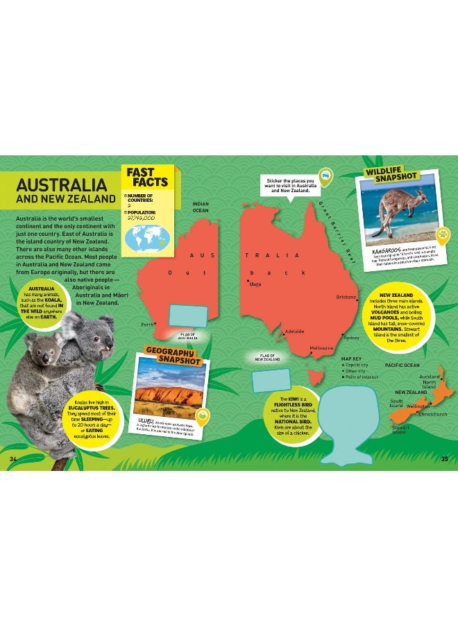 World Atlas Sticker Activity Book: Over 200 Stickers  - Image 4