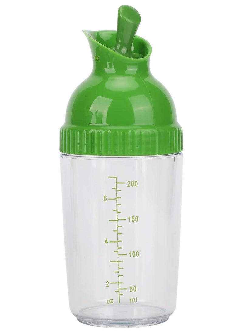 Oasisgalore Salad Dressing Container and Shaker Mixer: SaladMaster Shaker Bottle for Perfect Dressings(Green）  - Image 1
