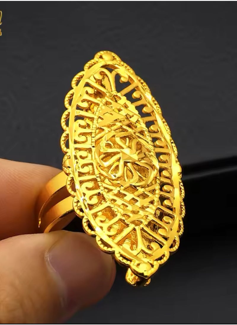 GOLDMAX 21k Gold Plated Ring For Women One Size  - Image 3