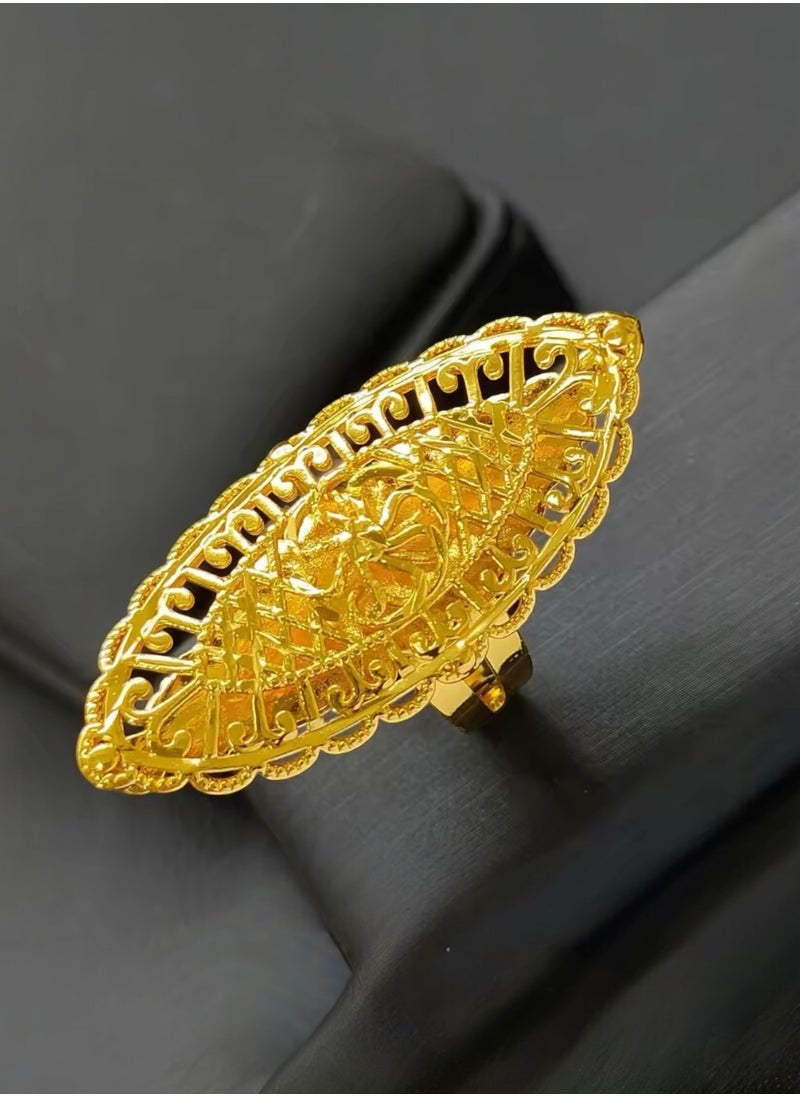 GOLDMAX 21k Gold Plated Ring For Women One Size  - Image 1