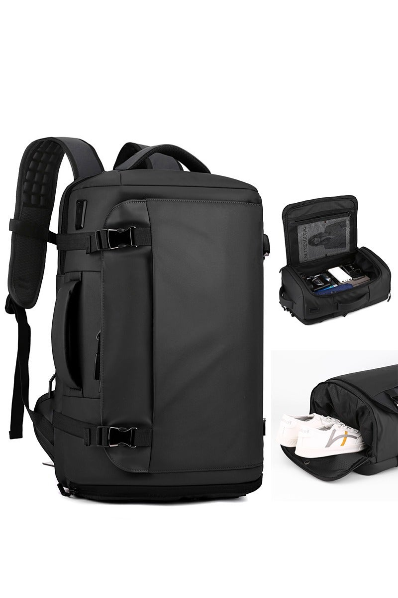 lebonaer Waterproof Travel Backpack, Laptop Backpack, commuter bag, Backpack for Menï¼ŒBackpack for Women, Luggage Backpack Cabin Bag, Multiple layers, with shoe compartment - Image 1