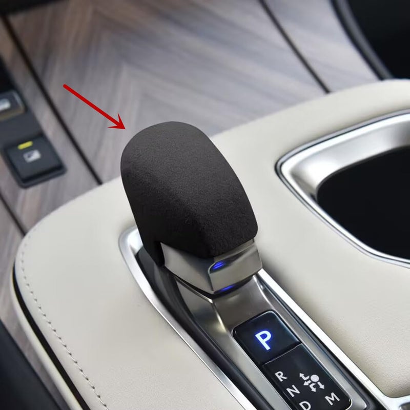 CYAuto Sport Gear Shift Knob Overlay Trim for Lexus RX NX 2023 2024 2025 TX F Sport Suede Black