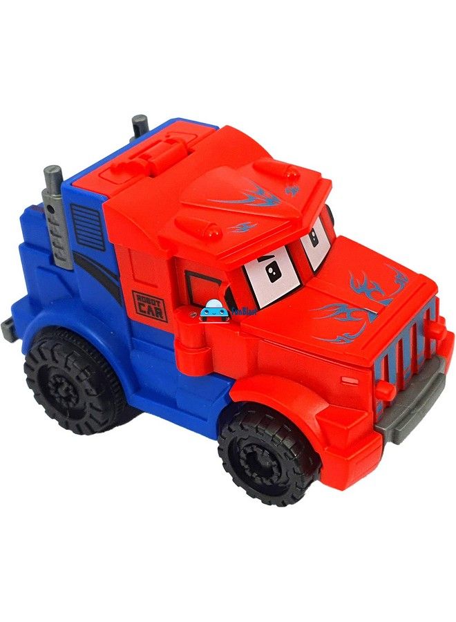 FunBlast لعبة سيارة للأطفال (عبوة من 2) سيارة 2 في 1 إلى لعبة روبوت للأطفال لعبة سيارة سحب للخلف للأطفال من عمر 3 سنوات فما فوق (متعددة الألوان) - Image 3