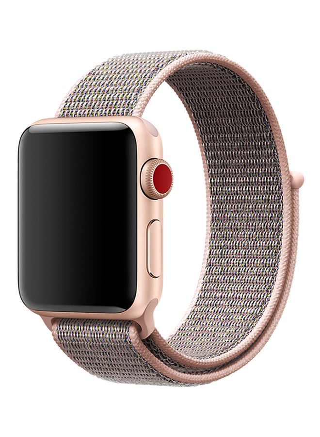 Replacement Band For Apple Watch Series 1/2/3 38mm Pink Sand - Image 1