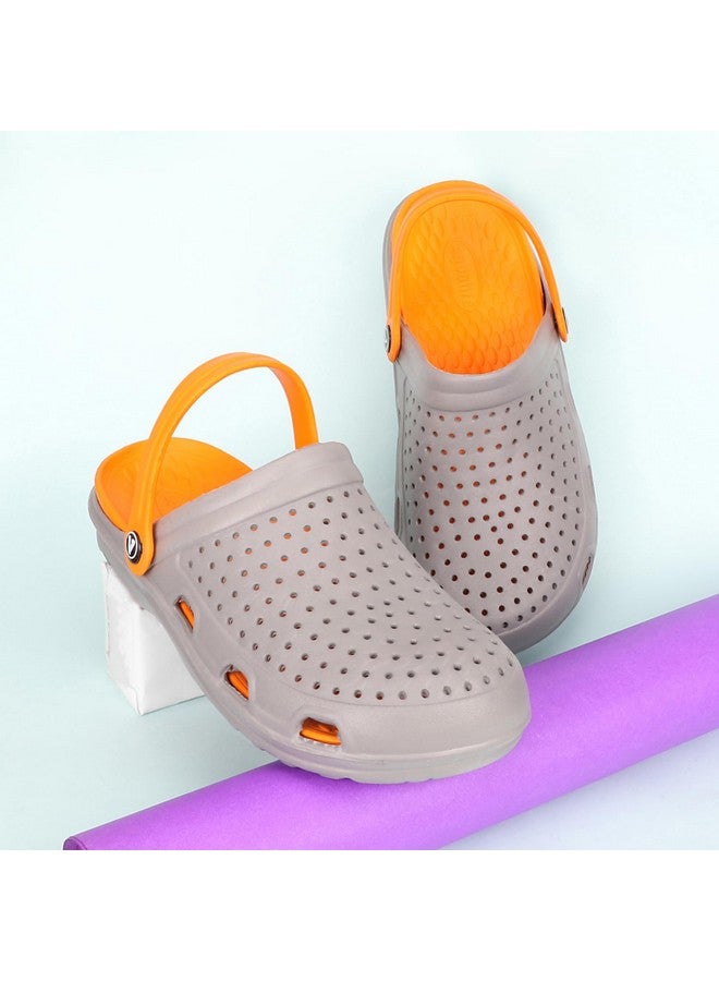 aqualite Men's 636, 1636 Grey Orange M - 9 Clogs - Image 2