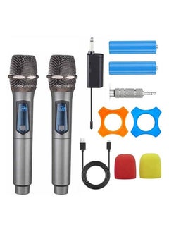 Wireless Microphone Handheld Dynamic Mic Karaoke System with Rechargeable Receiver 164 ft Range for Karaoke Nights and House Parties DJ Meeting