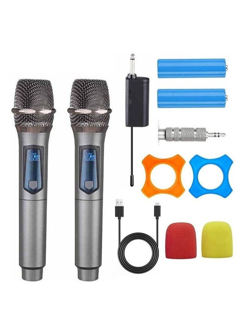 Furtey - Wireless Microphone Handheld Dynamic Mic Karaoke System with Rechargeable Receiver 164 ft Range for Karaoke Nights and House Parties DJ Meeting - Image 1