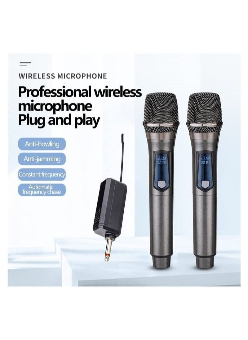 Furtey - Wireless Microphone Handheld Dynamic Mic Karaoke System with Rechargeable Receiver 164 ft Range for Karaoke Nights and House Parties DJ Meeting - Image 1