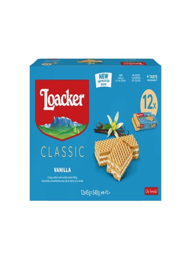 Loacker Class Cookie Wafer, Vanilla, 1.59 Ounce (Pack of 12) - Image 1