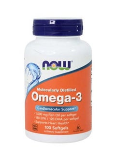Molecularly Distilled Omega 3 Cardiovascular Support 100 Softgel