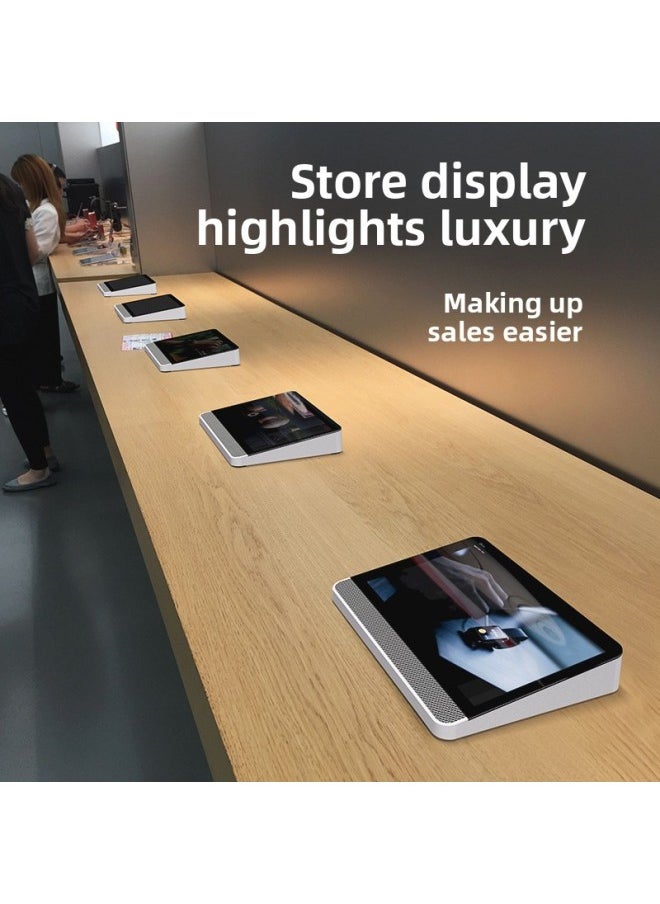 Generic - Tablet PC Display Advertising Machine Desktop Digital Photo Frame Demo Machine Digital Photo Album Anti-theft Stand-Color:Built-in Rechargeable Battery - Image 1