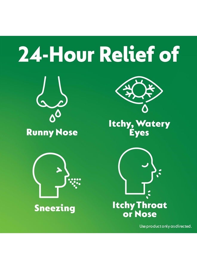 ZYRTEC 24 Hour Allergy Relief Dissolving Tablets with 10 mg Cetirizine HCl Antihistamine, Allergy Medicine for Relief from Allergies Caused by Ragweed & Tree Pollen, Citrus Flavor, 24 ct - Image 2