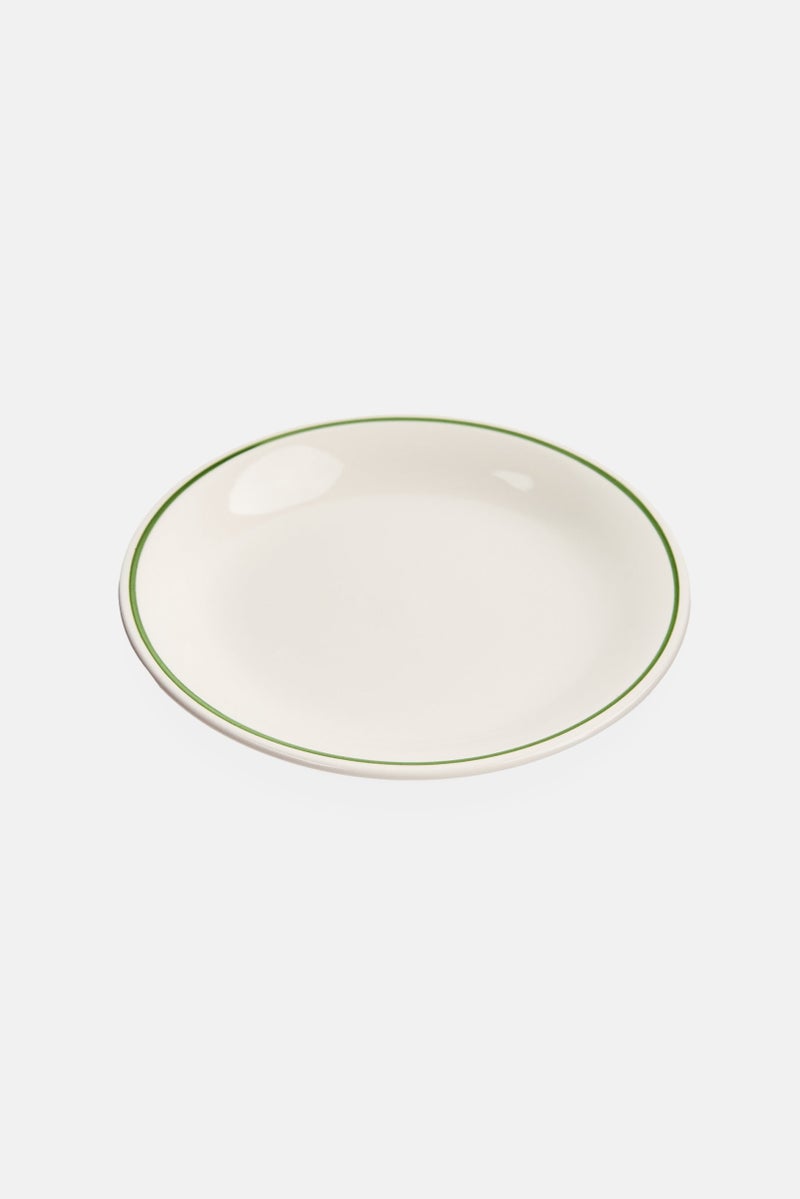 Muy Mucho Ceramic Serving Plate, Cream - Image 1