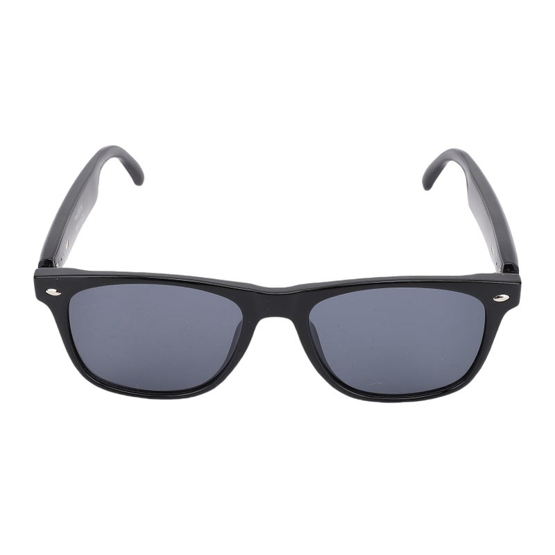 Smart Sunglasses with Speaker Noise Cancelling Mic IP65 Waterproof Blue Lens White Frame - Image 2