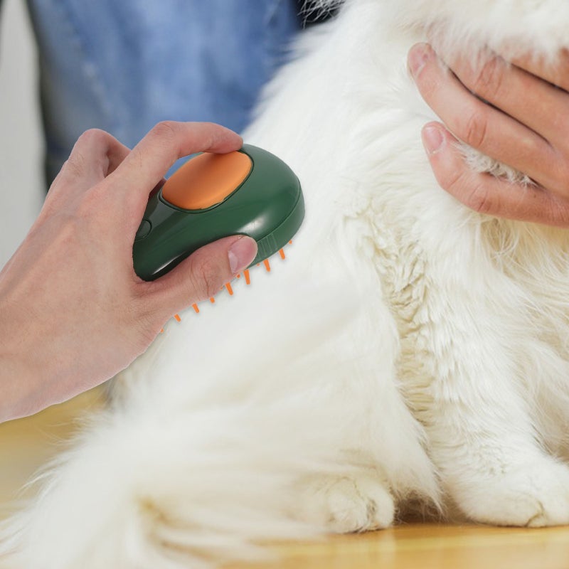 Avocado Shaped Steam Cat Comb Cat Steamer Brush 4-in-1 Pet Massage Brush - Image 5