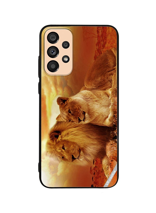VR CREATIVE Protective Case Cover For Samsung Galaxy A33 5G King Queen Of Jungle Design Multicolour - Image 1