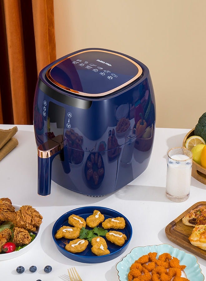 سويس برو+ مقلاة هوائية رقمية سويس برو+ - 7 لتر - بلاستيك - أزرق - 1750 وات - Image 4