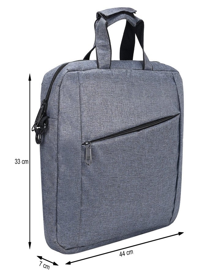 ABBASI Nex Laptop Shoulder Bag, 15.6-Inch Laptop or Tablet, Sleek, Durable and Water-Repellent Fabric, Lightweight, Business Casual or School, Collage (Dark Grey) - Image 5