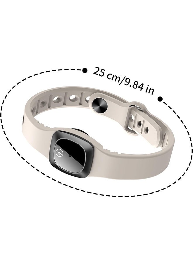 جي دي سوار معصم مضاد للكهرباء الساكنة، سوار معصم لاسلكي من السيليكون مضاد للكهرباء الساكنة، سوار معصم قابل للتعديل مضاد للكهرباء الساكنة، يحسن النوم، سوار شتوي لإزالة الكهرباء الساكنة للرجال والنساء - Image 2