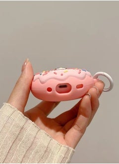 نيبمينينت حافظة واقية لسماعة بلوتوث Airpods من الجيل الثالث - حافظة واقية بتصميم هالو كاتي على شكل دونات - حافظة سيليكون مقاومة للسقوط والماء  - Image 5