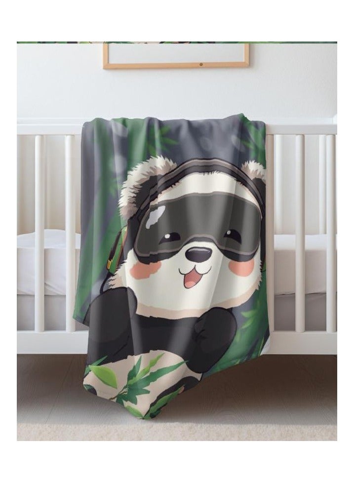 عام بطانية رقيقة من الفانيلا الكرتونية للأطفال والرضع (دافئة ومريحة، ومناسبة للنوم والألعاب) 70 سم * 100 سم - 1123 - Image 1