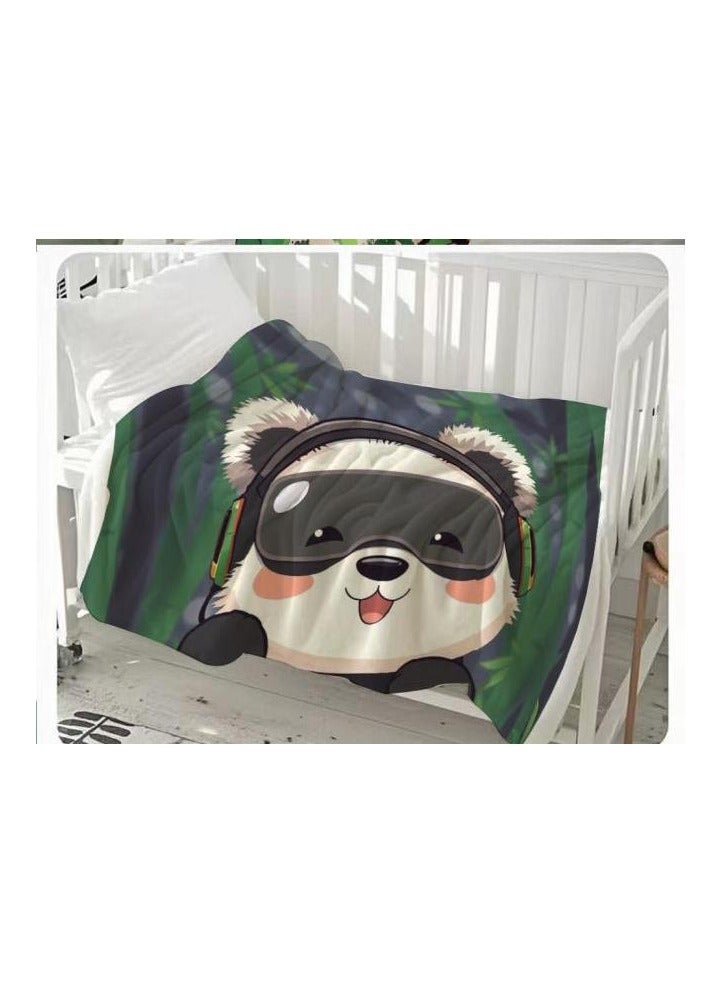 عام بطانية رقيقة من الفانيلا الكرتونية للأطفال والرضع (دافئة ومريحة، ومناسبة للنوم والألعاب) 70 سم * 100 سم - 1123 - Image 2